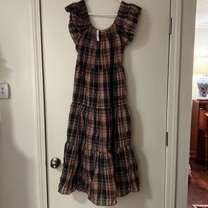 Madewell Brown Maxi Dress NWT